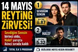 14 Mayıs Reyting Sonuçları Açıklandı! Zirvede “Sevdiğim Sensin” Var, Halef Takibini Sürdürdü
