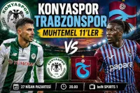 Konyaspor Trabzonspor muhtemel 11’ler! İlk 11 nasıl olacak?