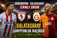 Samsunspor - Galatasaray Canlı Skor: Galatasaray Şampiyonluk Maçında