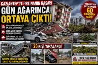 Gaziantep’te Fırtına Felaketi: Hasarın Boyutu Gün Ağarınca Ortaya Çıktı