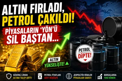 Altın Rekora Koştu, Petrol Sert Düştü! Küresel Piyasalarda Dengeler Baştan Yazılıyor