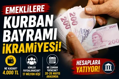Kurban Bayramı Emekli İkramiyesi Belli Oldu! Kim Ne Kadar Alacak, Ödemeler Ne Zaman Yatacak?