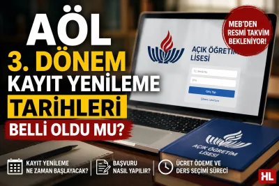 AÖL 3. Dönem Kayıt Yenileme Tarihleri Açıklandı mı? Öğrenciler Gözünü MEB Takvimine Çevirdi