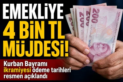 Emekli Bayram İkramiyesi Ödeme Takvimi Açıklandı! 4 Bin TL Hesaplara Ne Zaman Yatacak?