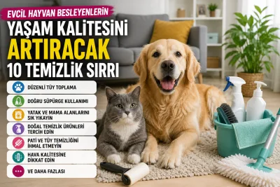 Evcil hayvan sahiplerine temizlik rehberi: Yaşam kalitesini artıran 10 öneri