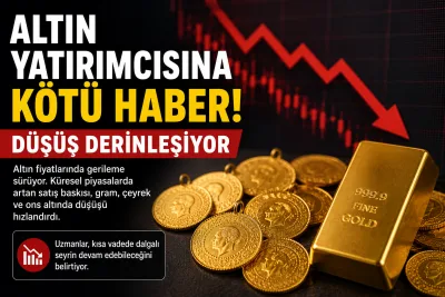 Altın fiyatlarında düşüş sürüyor: Yatırımcıların gözü kritik seviyelerde