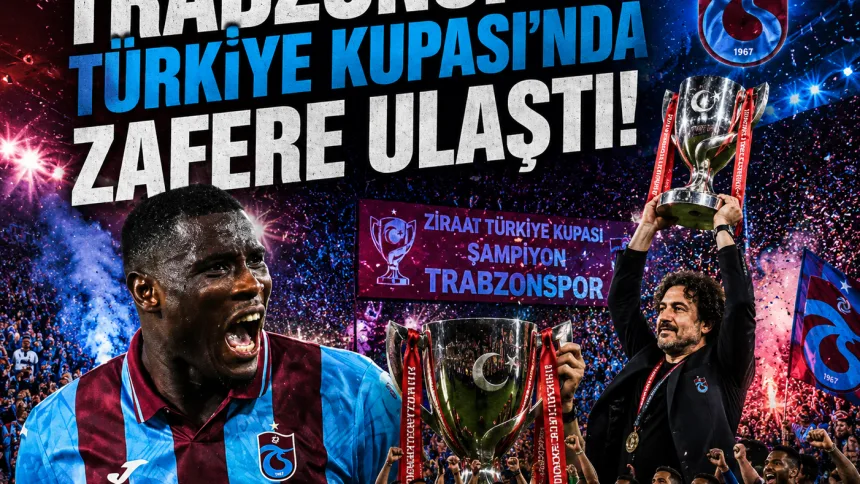 Trabzonspor Türkiye Kupası’nda Şampiyon! Onuachu Finalde Tarihe Geçti