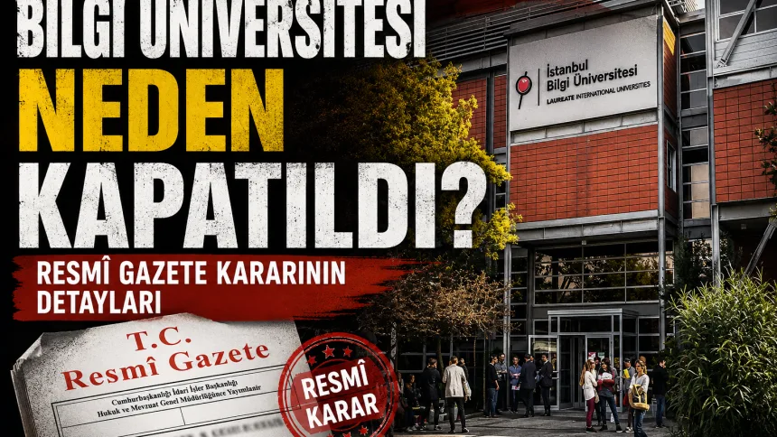 Resmî Gazete’de Yayımlandı: İstanbul Bilgi Üniversitesi Kapatıldı