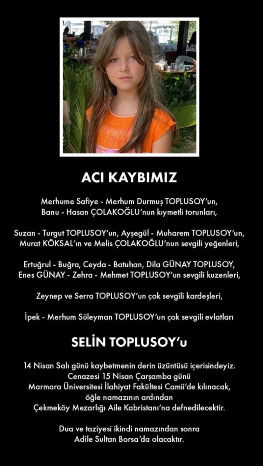 Selin Toplusoy neden hayatını kaybetti? Roman Tekstil ailesini yasa boğan vefat